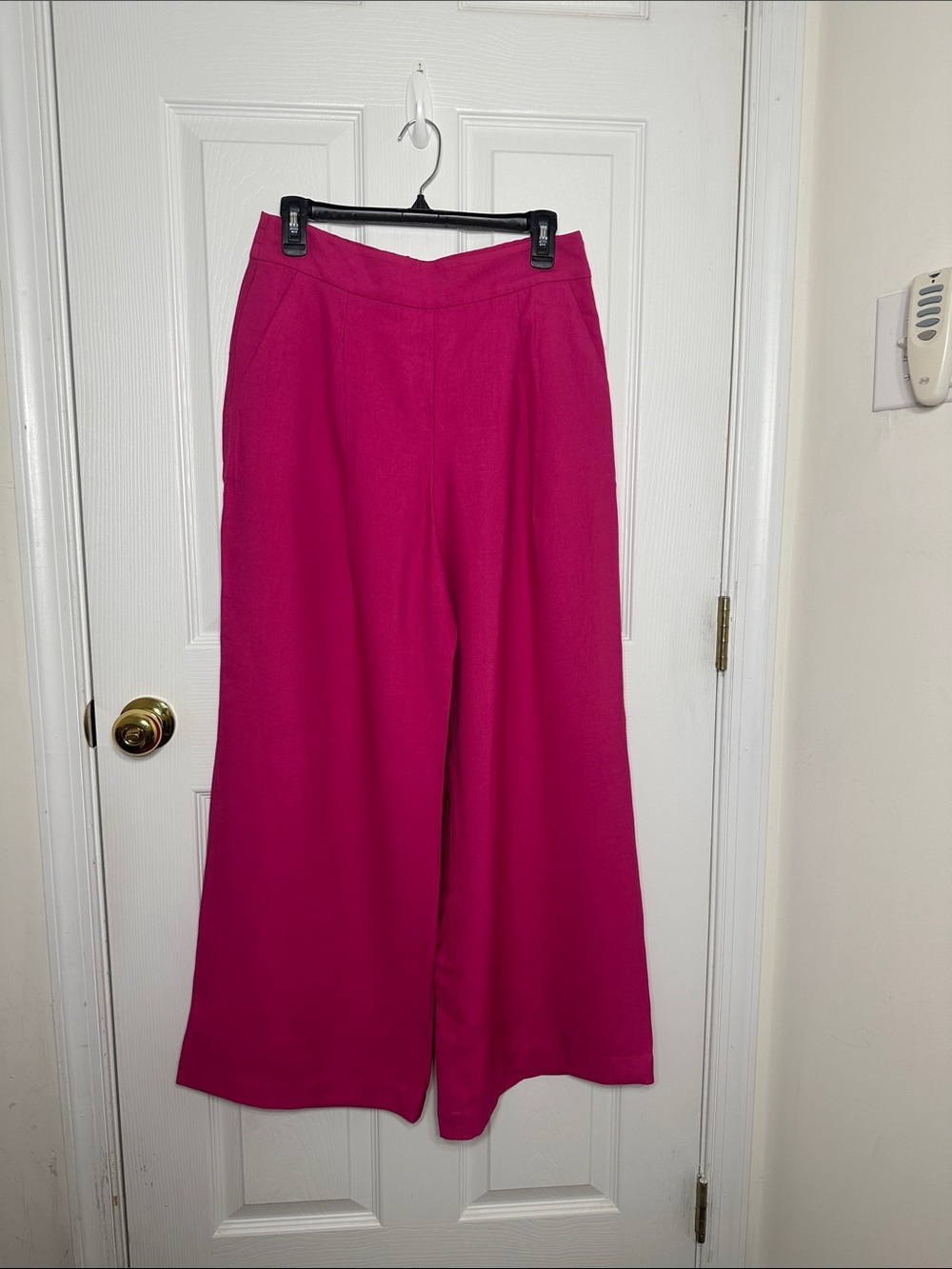 INC International Concepts Wide Leg Pants in Bright Fuchsia Pink